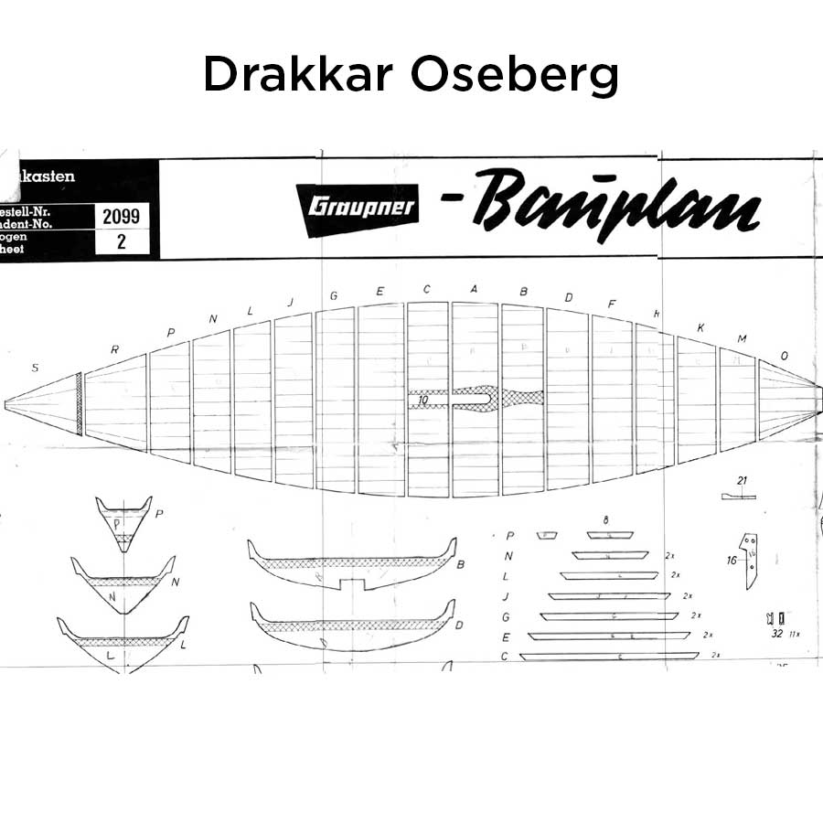 Descargar pdf planos del Barco Vikingo de Oseberg